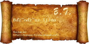 Bánász Tilda névjegykártya